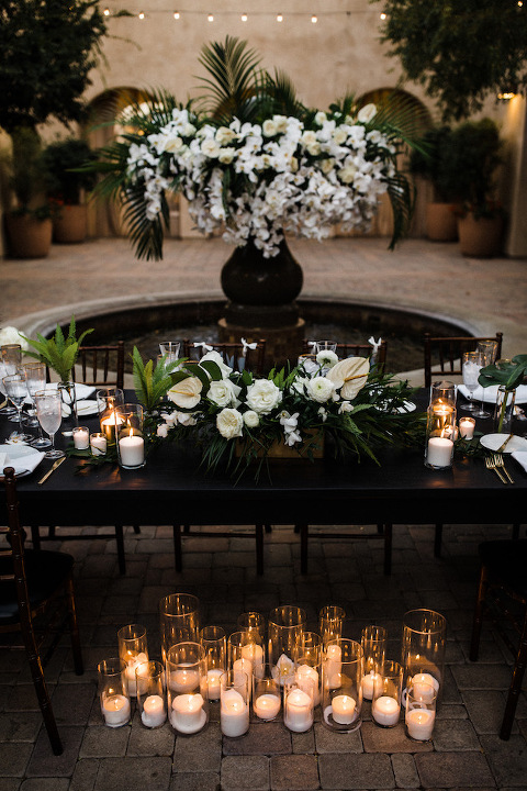 Regal Black and White Wedding at Serra Plaza