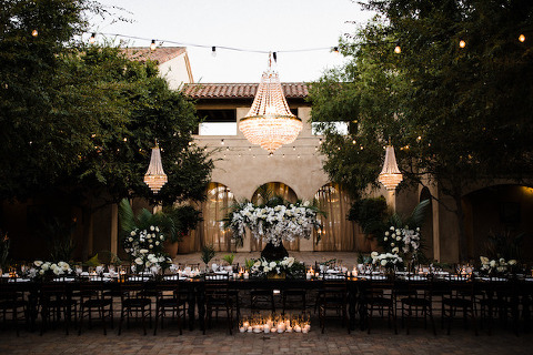 Regal Black and White Wedding at Serra Plaza